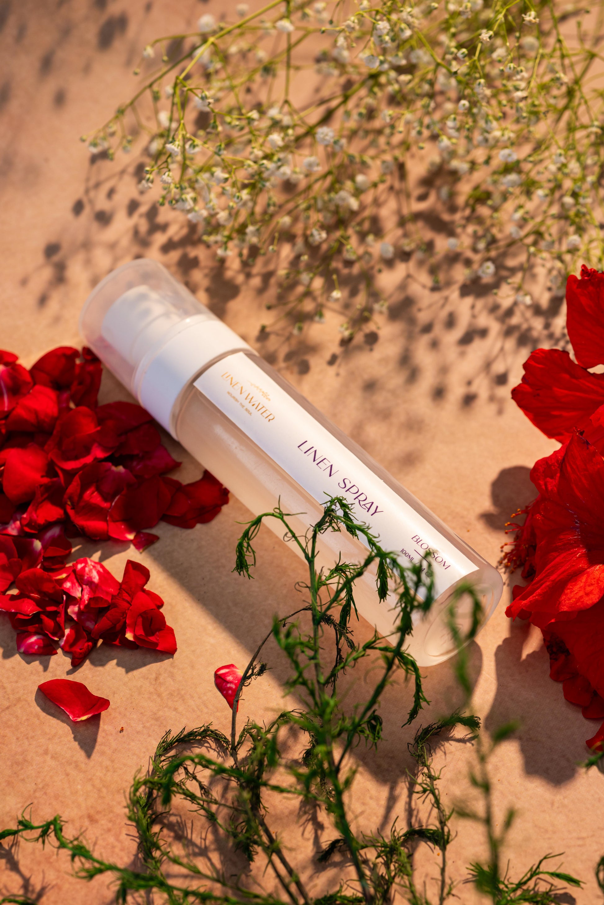 Linen Water's Blossom Linen Spray is designed to create a relaxing environment by providing your clothing, house, and areas with a soft floral scent.