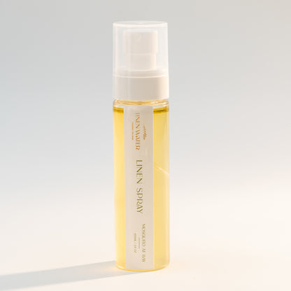 Your room will smell clean and inviting after using Linen Water Natural Linen Spray, which also instantly eliminates offensive smells and restores fabrics.  Essential oils that enhance mood, cleanse the air, and produce a clean, calming environment are mixed into this natural room and fabric spray.