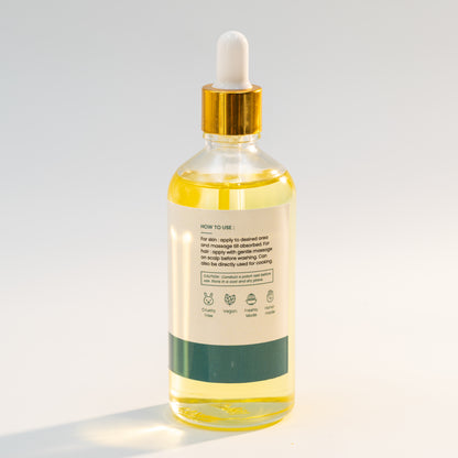 With its natural olive goodness, linen water olive oil for skin and hair provides deep moisturization, softens rough parts, helps reduce breakage, and leaves your hair shiny and scalp healthy.